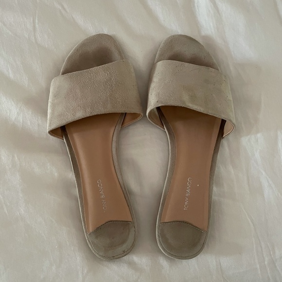 Tony Bianco Harvey Slides in Ochre - Picture 2 of 3